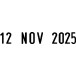 Colop datumstempel 04000, Nederlands