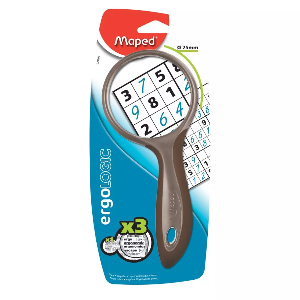 Maped magnifying glass in blister pack