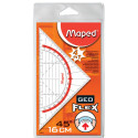 Maped équerre géométrique Geo-Flex, ft 16 cm, flexible