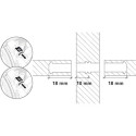 Lamello Tenso P-14 Self-Clamping Connectors with Preload Clips Box of 300 pieces