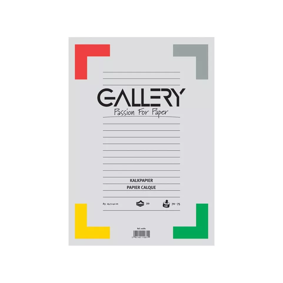 Gallery papier calque, ft 29,7 x 42...