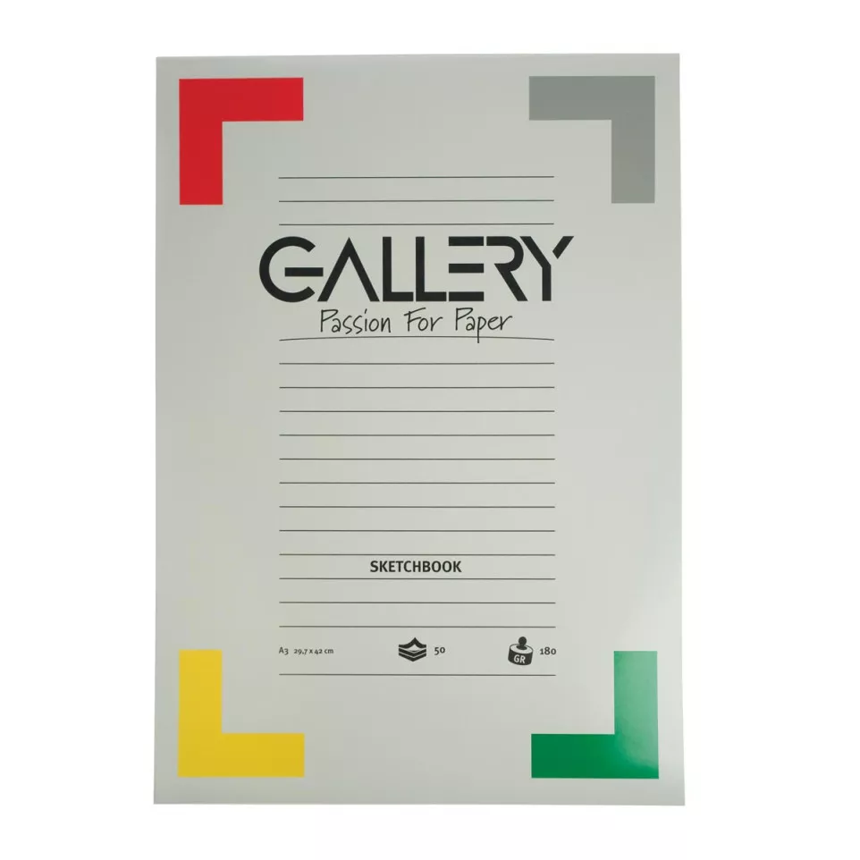 Gallery carnet de croquis, 180 g/m²,...