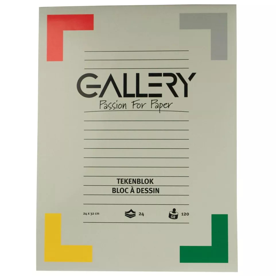 Gallery drawing paper pad, 120 gsm,...