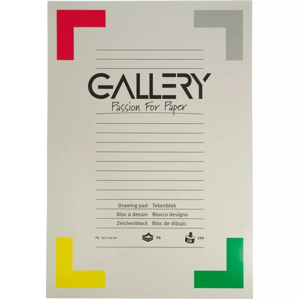 Gallery papier à dessin, 120 g, ft...