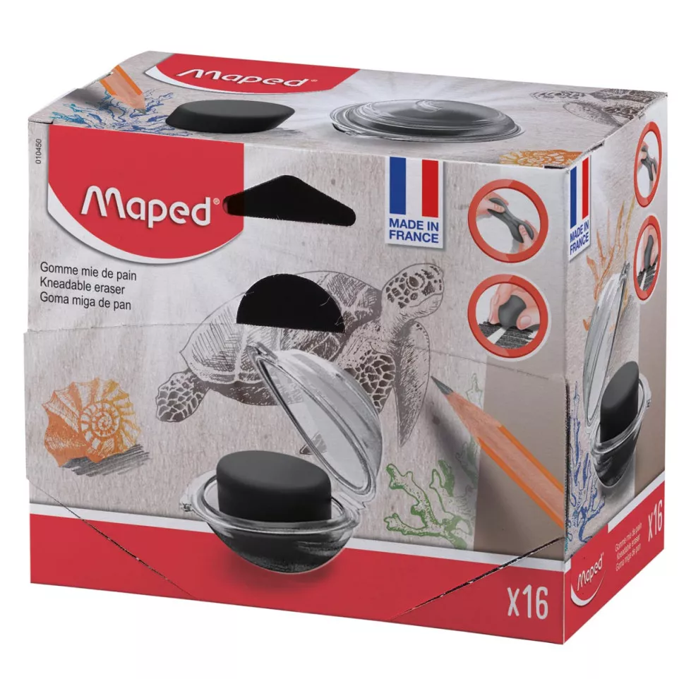 Maped kneedgum, blauwgrijs, doos van...