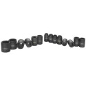 Set van 14 slagmoerdoppen 1/2" 10 tot 27 mm / pce