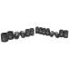 Set van 14 slagmoerdoppen 1/2" 10 tot 27 mm / pce