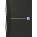 Oxford Office Essentials spiraalschrift, 180 bladzijden, ft A4, geruit 5 mm, zwart