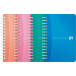Oxford Office My Colours cahier de notes, 180 pages, ft 9 x 14 cm, quadrillé 5 mm, couleurs assorties