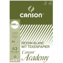 Canson Academy Drawing Paper Pad, 250 gsm, 29.7 x 42 cm, A3, 20 Sheets