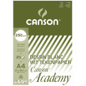 Canson Academy Drawing Paper Pad A4, 21 x 29.7 cm, 250 gsm, Block of 20 Sheets