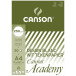Canson Academy Drawing Paper Pad A4, 21 x 29.7 cm, 250 gsm, Block of 20 Sheets