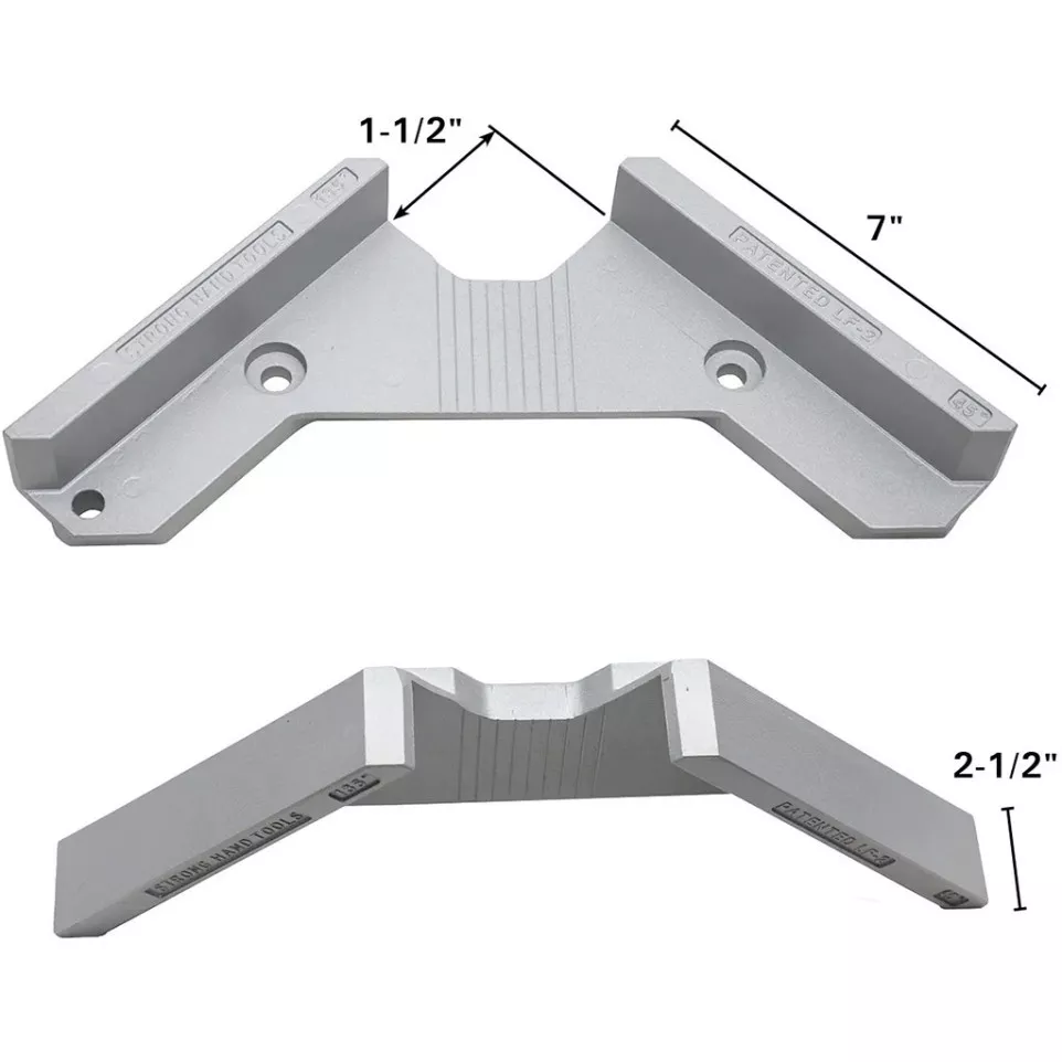90° aluminium sjabloon LF-2 voor...