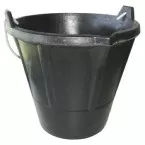 SARGOM Mason's Black Rubber Bucket 12 Liters per Piece