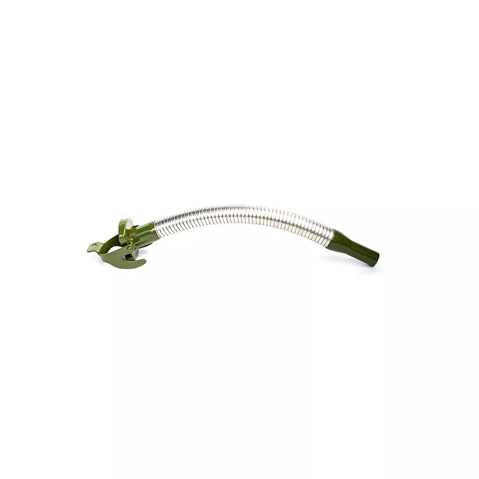 Flexible pouring spout for metal...