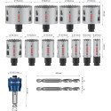 Bosch Progressor Universal Hole Saw Set of 11 Pieces / pce
