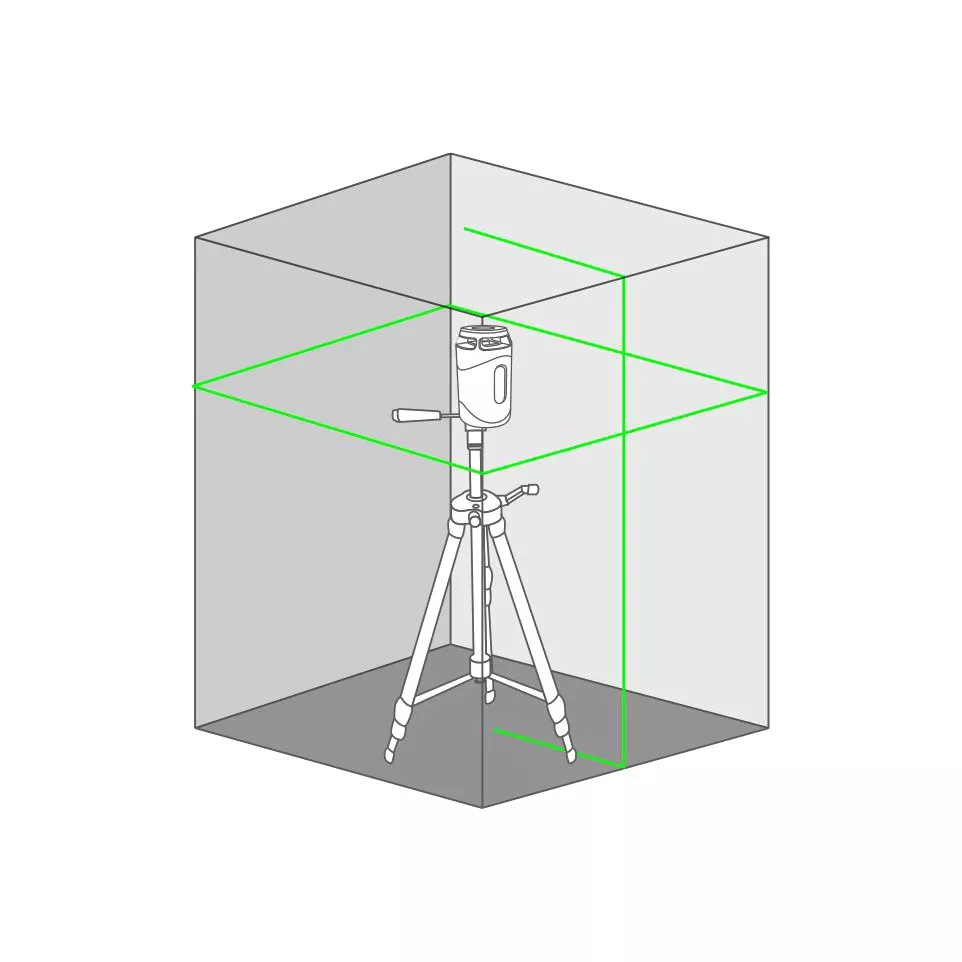Niveau laser  magnétique vert Metrica...