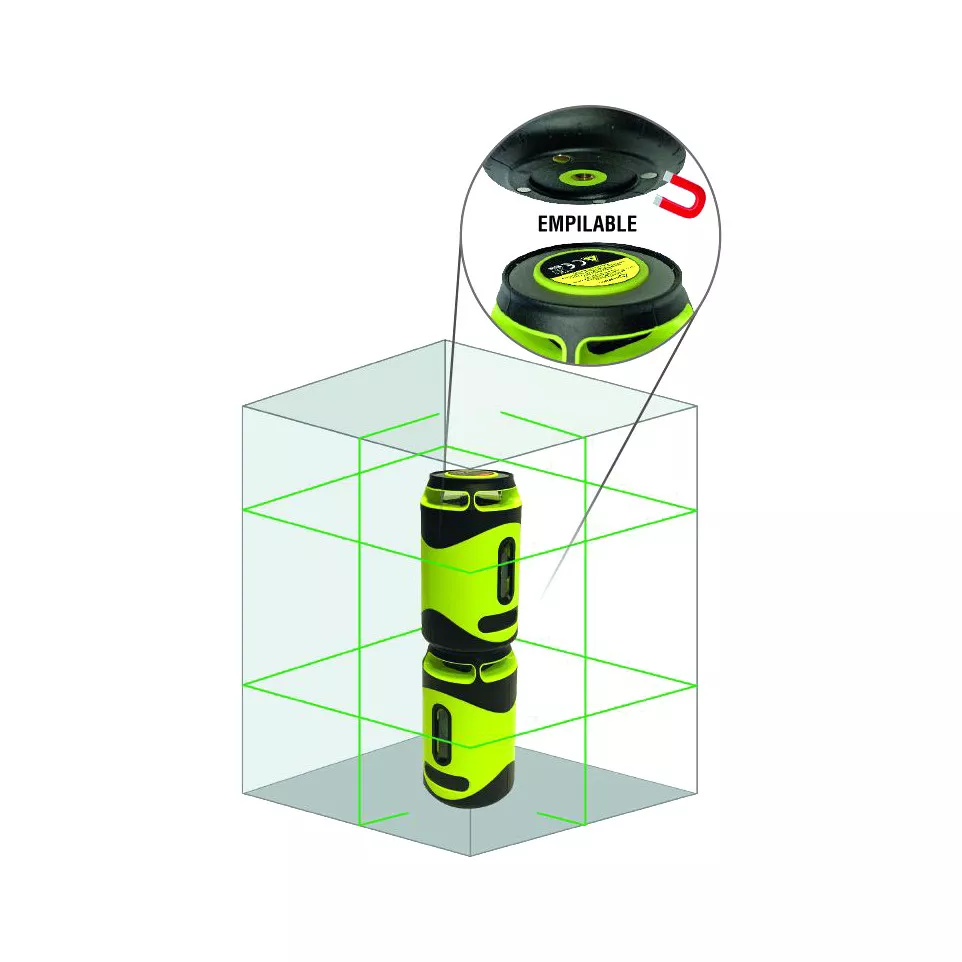 Niveau laser  magnétique vert Metrica...