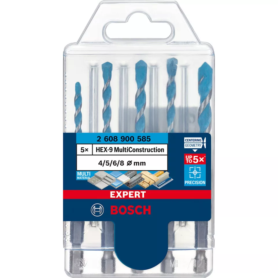 Bosch 5 Piece HEX-9 MultiConstruction...