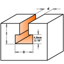 T-slot carbide cutter / piece