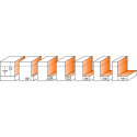 2-Flute Flush Trim Router Bit Set D 34.9mm per piece