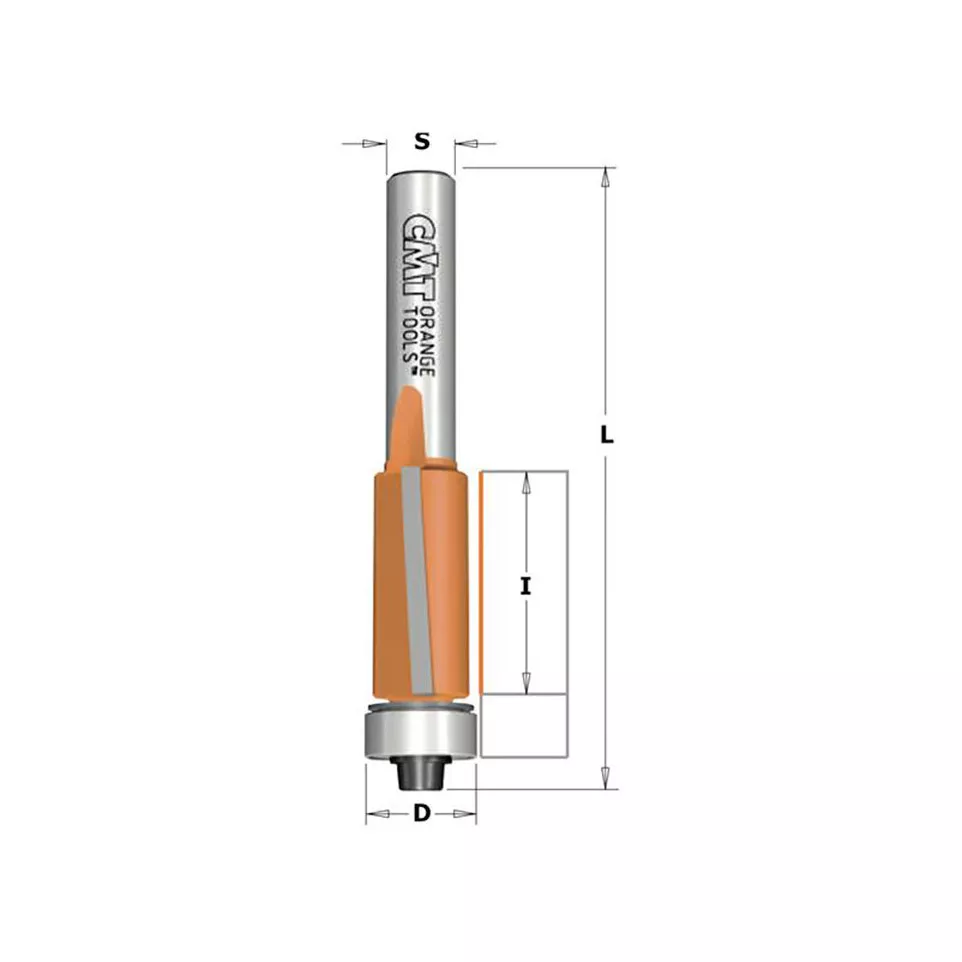 Carbide Two-Flute Router Bit 12.7 mm...