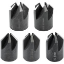 Set of 5 Countersink Bits 4 to 10 mm for Twist Drill Bits per piece
