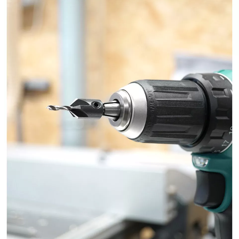 Set of 5 Countersinks 4 to 10 mm with...