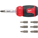 Tournevis à cliquet compact multi-embouts 8 en 1 Milwaukee / pce