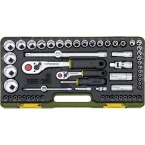 Proxxon set met 1/4\" en 1/2\" ratels (65 stuks) / PCE