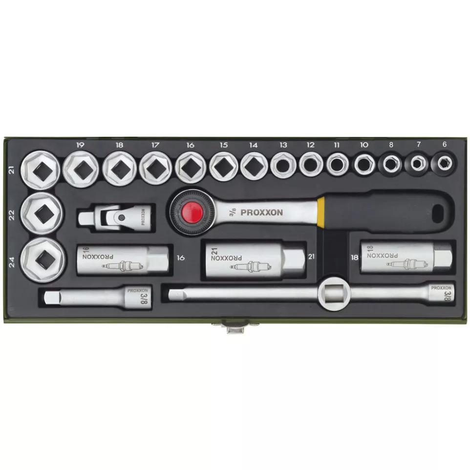Proxxon Compact Socket Set with 3/8"...
