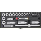 Proxxon Compact Socket Set with 3/8\" Ratchet (24 Pieces) / PCS
