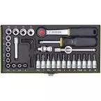 Coffret Proxxon 23080 pour la mécanique de précision avec cliquet 1/4\" (36 pièces) / PCE