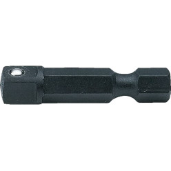 Bits 1/4 x 35 mm impact adapter voor 1/4" doppen / PCE