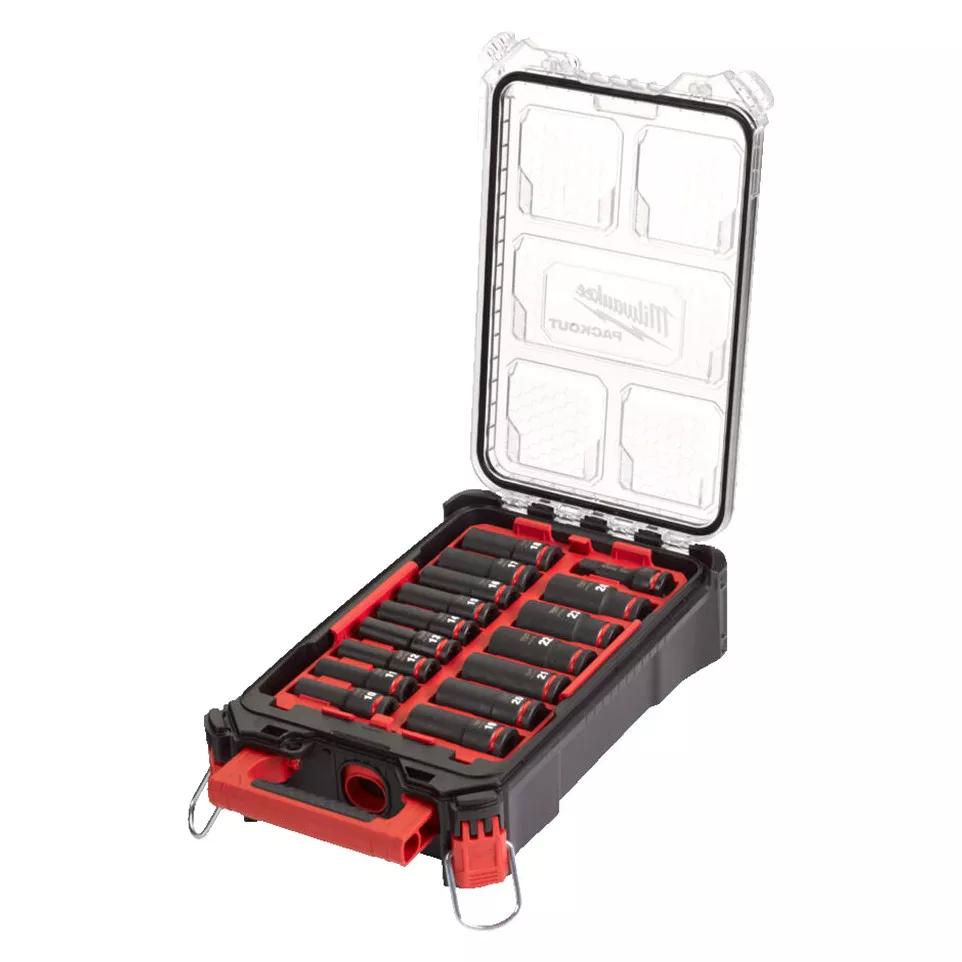 Coffret 15 douilles impact 1/2" +...