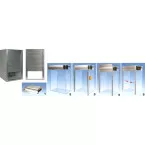 Verticaal veerluik Boxmilano ALU inox look 600mm / pce
