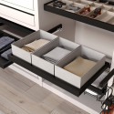 Hack Light Grey Textile Organizer Basket 350x240mm Set of 6