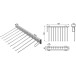 9-Bar Pull-Out Pants Rack Left Side / pc
