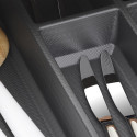 Range-couverts Orga-Box VII gris basalte pour tiroirs AvanTech YOU hauteurs 101 et 139mm, profondeur 500mm et largeur de meuble 
