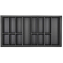 Orga-Box VII Basalt Grey Cutlery Tray for AvanTech YOU Drawers Height 101 and 139mm Depth 500mm