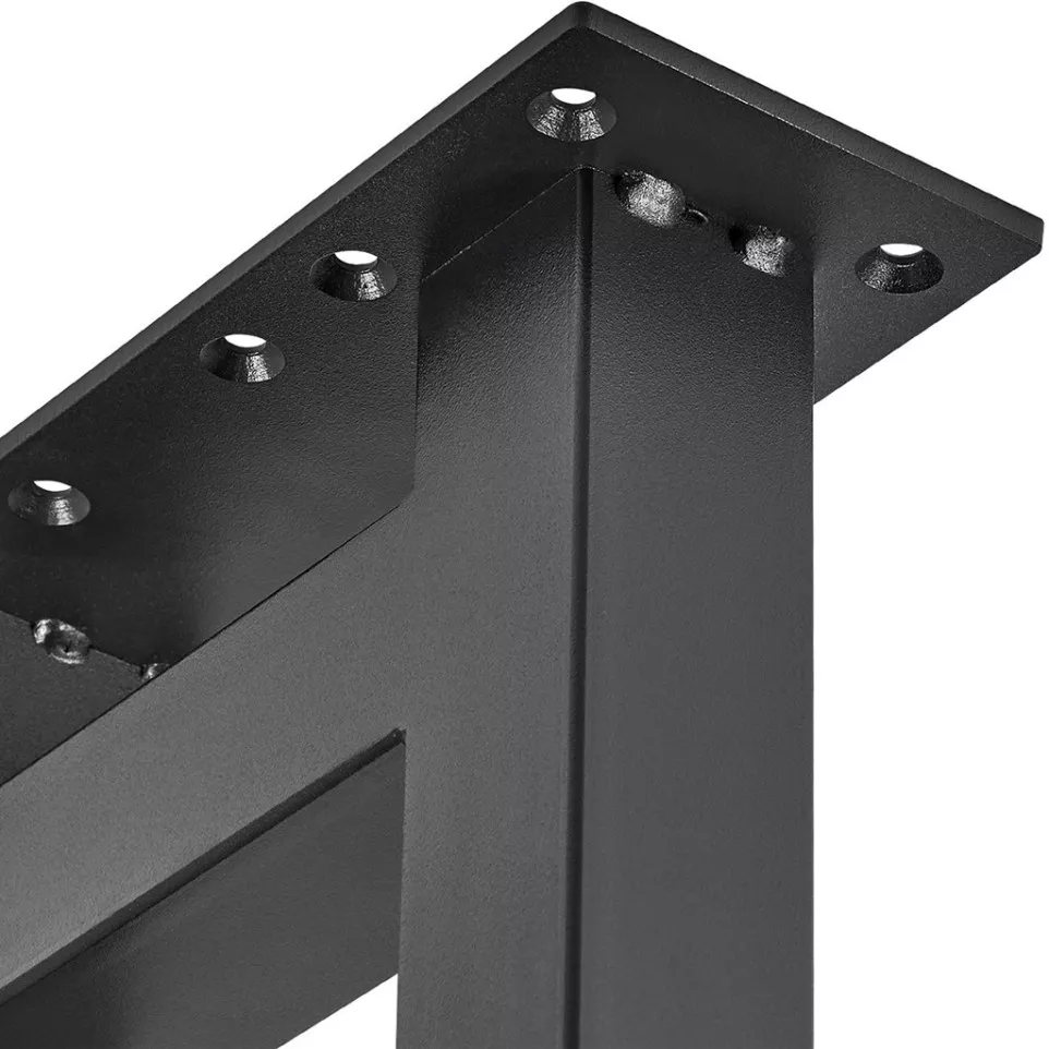 Industrial Black H-Shaped Bench Leg / pc