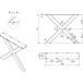 Pied de table SPIDER Maxi design industriel / pce