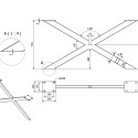 Pied de table SPIDER Maxi design industriel / pce