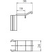 18mm Skirting Clip with Groove for Series 21 Furniture Glide / pc