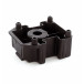 Furniture Glide with 4 Push-in Dowels and Groove for Skirting Board Clips Black for Series 21 Adjustable Leg per piece