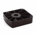 Screw-on Glide with Black Support Lip for Furniture Leveler Series 21 / pc