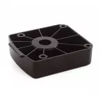 Basisplaat voor meubelpoot serie 21 zwart + schroeflip / pce