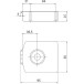 Screw-on Glide with Black Support Lip for Furniture Leveler Series 21 / pc