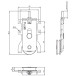 Kit de 2 roulettes de roulement inférieur "EVO" pour coulissants ERGO 18, NOVO S 18 et LOCA 18 max. 50kg par panneaux / pce
