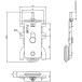 Kit de 2 roulettes de roulement inférieur "PRO" pour coulissants ERGO 18, NOVO S 18 et LOCA 18 max. 50kg par panneaux / pce